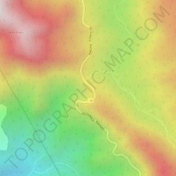 Mapa topográfico Quijada del Diablo, altitude, relevo