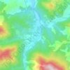 Mapa topográfico Irabien, altitude, relevo
