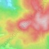 Mapa topográfico Gonçalo, altitude, relevo