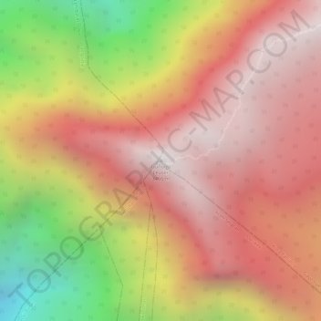 Mapa topográfico Gunung Leuser, altitude, relevo