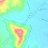 Mapa topográfico Casat, altitude, relevo