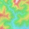 Mapa topográfico Ferrera, altitude, relevo
