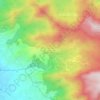 Mapa topográfico Megamendung, altitude, relevo