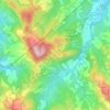 Mapa topográfico Brento, altitude, relevo