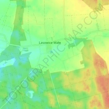 Mapa topográfico Zawada, altitude, relevo