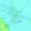 Mapa topográfico Baçorá, altitude, relevo