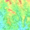 Mapa topográfico Meilhards, altitude, relevo