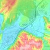 Mapa topográfico Valado dos Frades, altitude, relevo