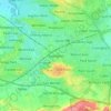 Mapa topográfico Swindon, altitude, relevo
