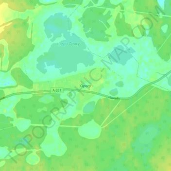 Mapa topográfico Оросу, altitude, relevo