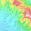 Mapa topográfico Cecina, altitude, relevo