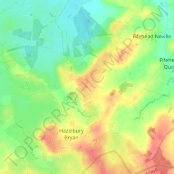 Mapa topográfico Kingston, altitude, relevo
