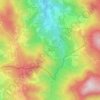 Mapa topográfico Ca' de' Borelli, altitude, relevo