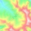 Mapa topográfico Gunung Jeungjing, altitude, relevo