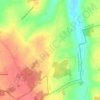 Mapa topográfico La Lombarderie, altitude, relevo