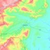 Mapa topográfico Manica, altitude, relevo