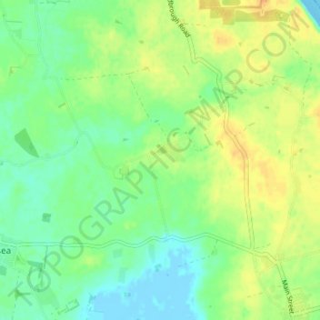 Mapa topográfico Owstwick, altitude, relevo
