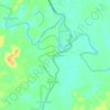 Mapa topográfico Muara Lawa, altitude, relevo