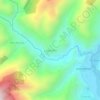 Mapa topográfico Lagunillas, altitude, relevo