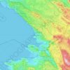 Mapa topográfico Trieste, altitude, relevo