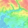 Mapa topográfico Kerandon, altitude, relevo