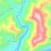 Mapa topográfico Puente Perené, altitude, relevo