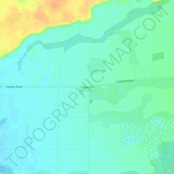 Mapa topográfico Hopeton, altitude, relevo