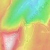 Mapa topográfico Saut de la Truite, altitude, relevo