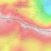 Mapa topográfico El Casco, altitude, relevo