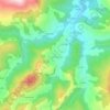 Mapa topográfico Lombraña, altitude, relevo