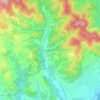 Mapa topográfico Erdozáin / Ertotzain, altitude, relevo