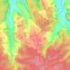 Mapa topográfico Les Boulins, altitude, relevo