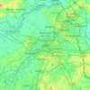 Mapa topográfico Lille, altitude, relevo