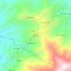Mapa topográfico Albania, altitude, relevo