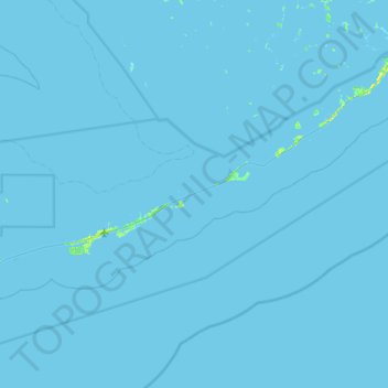 Mapa topográfico Conch Key, altitude, relevo