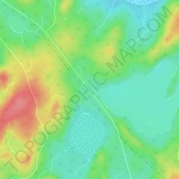 Mapa topográfico Thaddeus, altitude, relevo