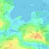 Mapa topográfico Præstø, altitude, relevo