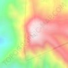 Mapa topográfico Cerro Mohinora, altitude, relevo