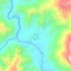 Mapa topográfico 香巴, altitude, relevo