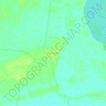 Mapa topográfico Baliapal, altitude, relevo