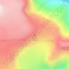 Mapa topográfico Volcán Hudson, altitude, relevo