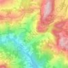 Mapa topográfico Renno di Sotto, altitude, relevo