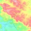 Mapa topográfico Tizirt, altitude, relevo