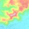 Mapa topográfico Doro Lalepa, altitude, relevo
