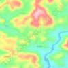 Mapa topográfico Kanathur, altitude, relevo