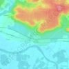 Mapa topográfico La Grande Borie, altitude, relevo