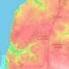 Mapa topográfico Le Presbytère, altitude, relevo