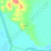 Mapa topográfico Pederneiras, altitude, relevo