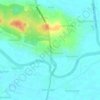 Mapa topográfico Bungah, altitude, relevo