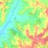 Mapa topográfico Le Mazet, altitude, relevo
